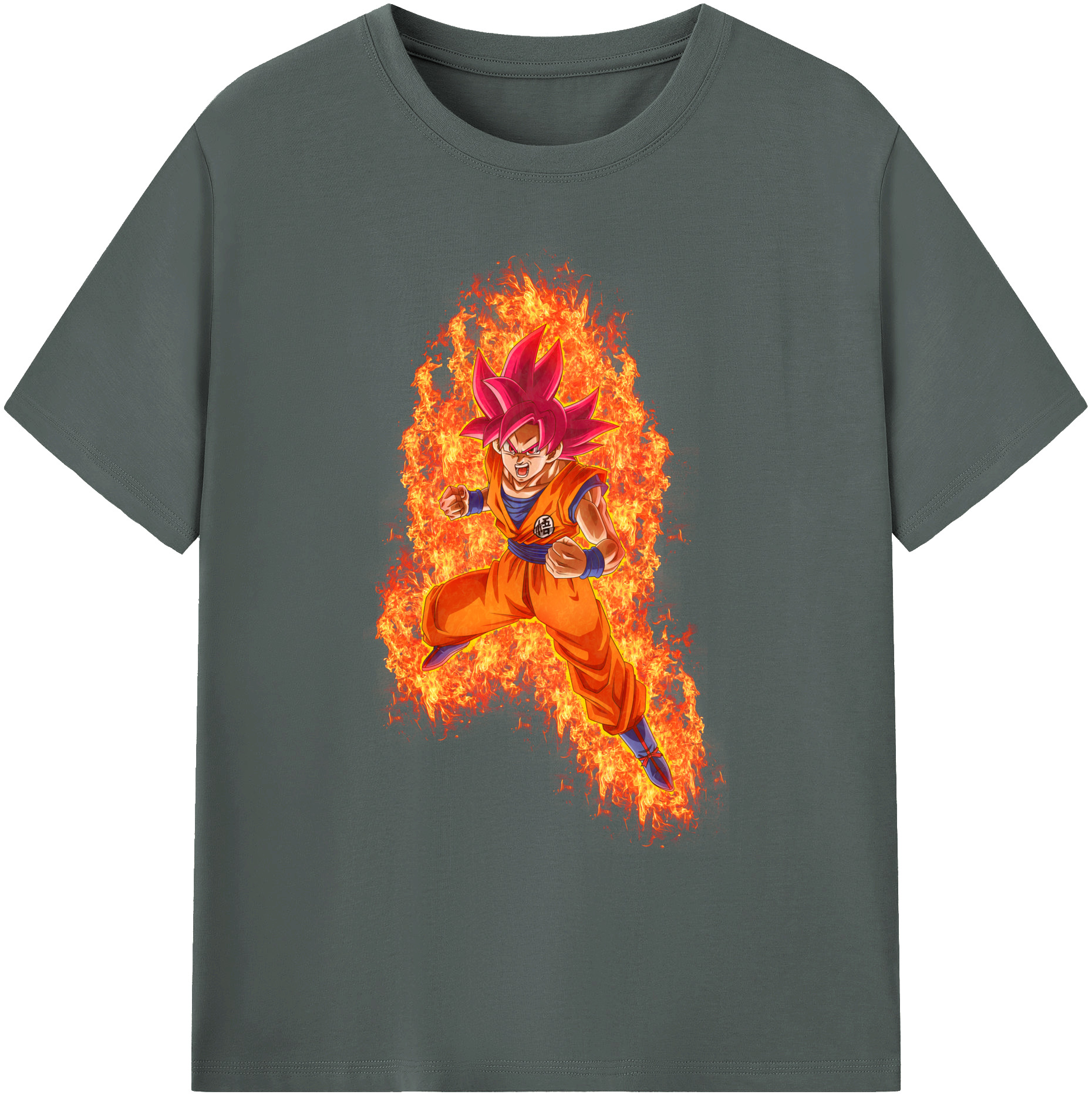 （画像用） ドラゴンボール 孫悟空（そん ごくう）Son Goku カカロット DRAGON BALL Kakarotto 綿100％ メンズ半袖Tシャツ｜肌触りやわらか＆通気性